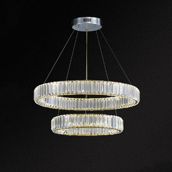 Подвесная люстра BERTOLDA D40+60 Chrome by ImperiumLoft