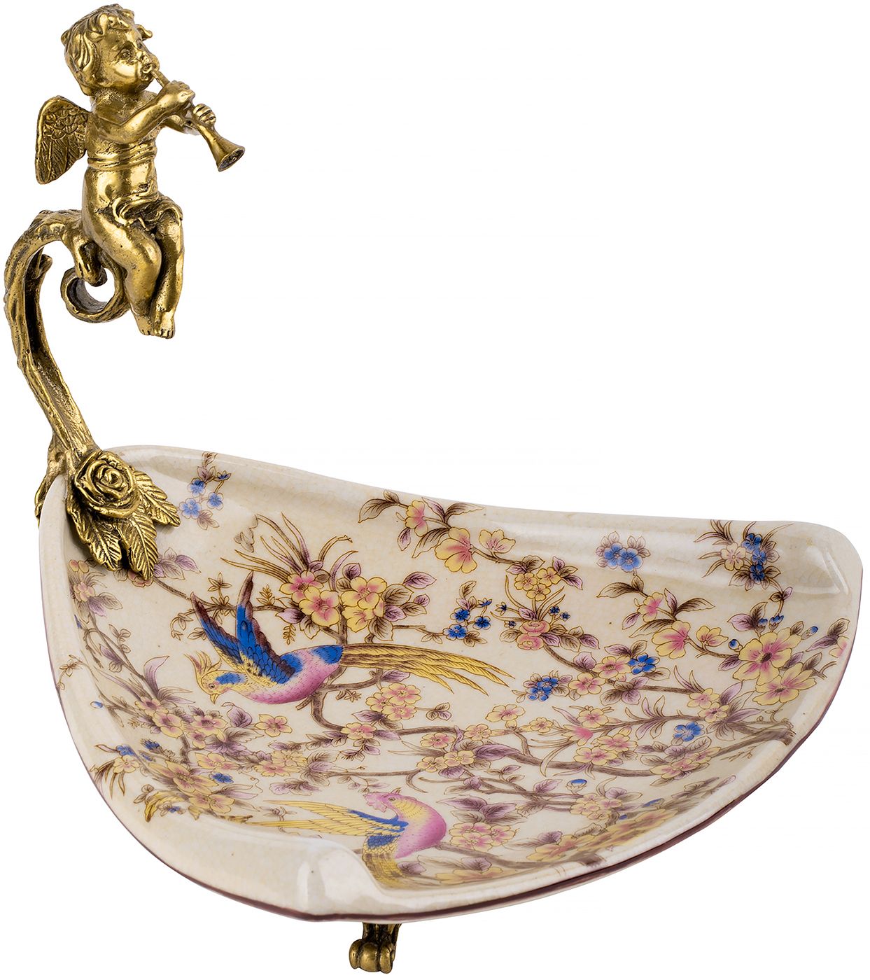 Блюдо с ангелом Glasar 31G2575/C925HC/HY0043