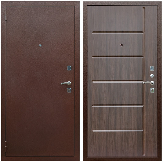 Дверь входная Graf Эконом Антик медь / МДФ 10 мм ФЛ-102 Эковенге