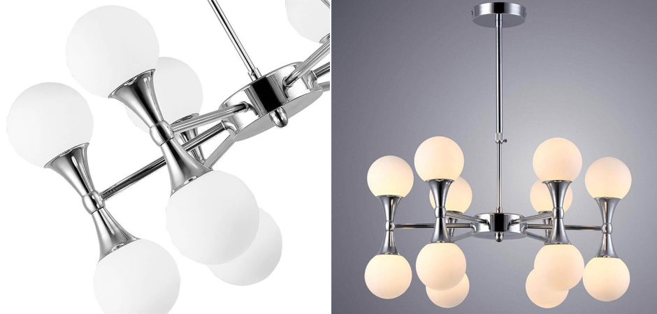 Люстра Ball Valley Chandelier Chromium 12 by ImperiumLoft
