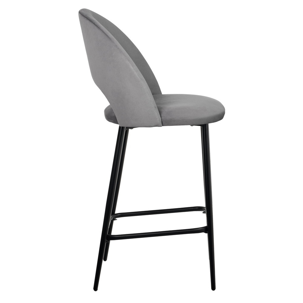 Стул полубарный Leo темно-серый Bradex Home RF 0049