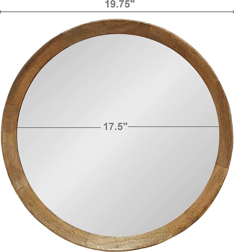 Зеркало из дерева манго Glasar 85820-NATU