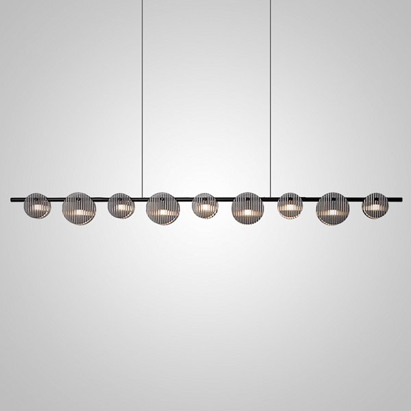 Реечный, рядный светильник RUTGER LONG L170 Black by ImperiumLoft
