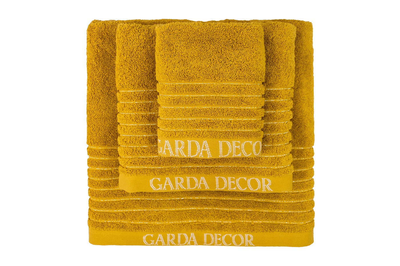 Полотенце Стелла 50*90 горчичное Garda Decor 119VAL-11144