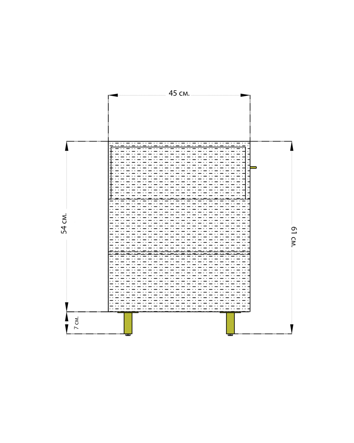 Белая прикроватная тумба с фактурной отделкой “Тейт” Louvre Home LHFBT12WL/DPO