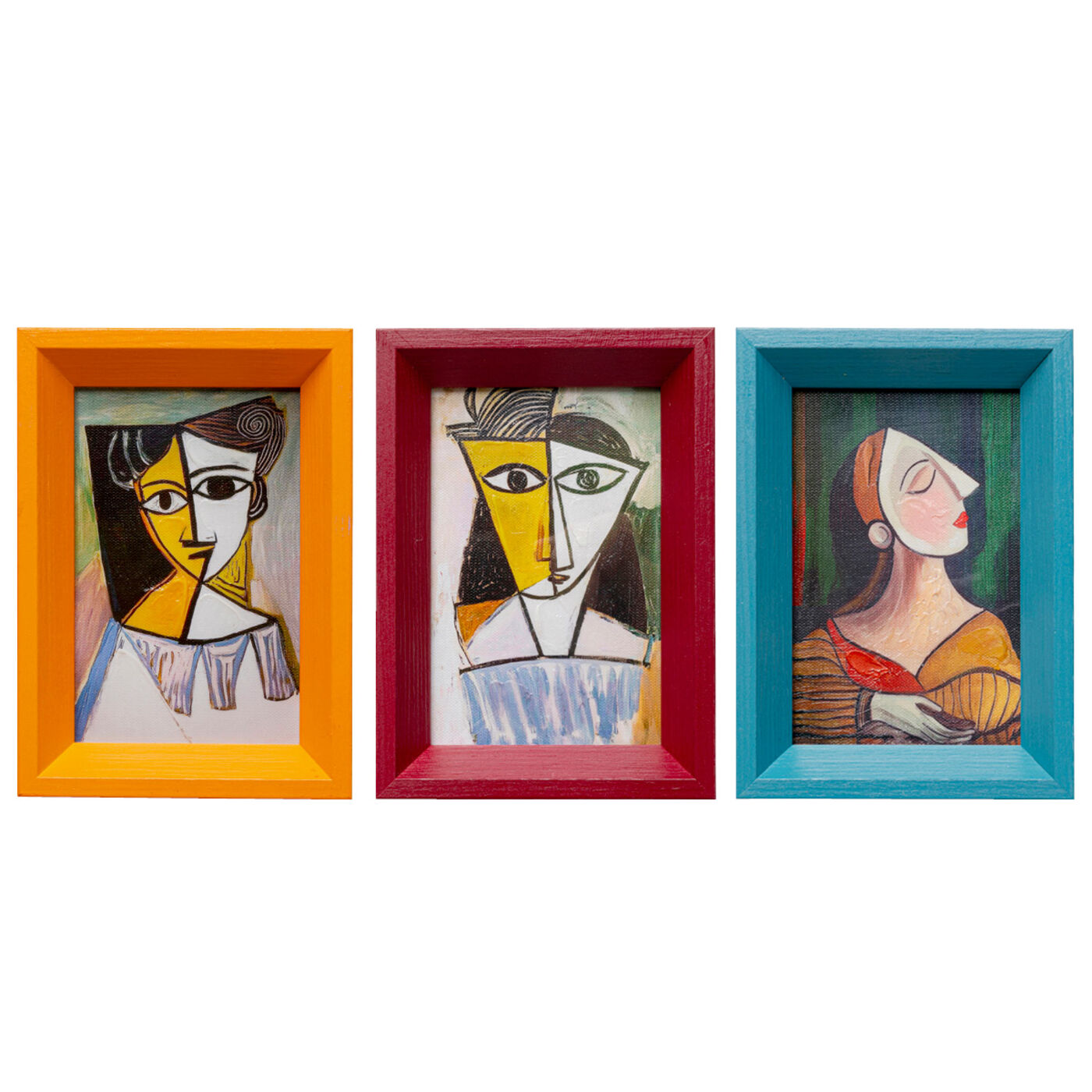 Картина в раме Portrait Cubism 13x18cm (3/Set) KARE 57771
