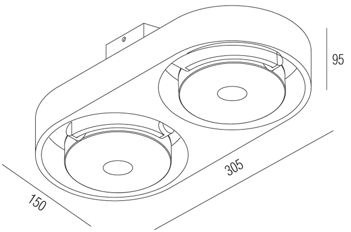 Накладной светодиодный светильник Donolux DL18697/12WW-White