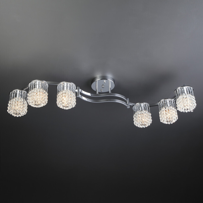 Люстра на штанге Eurosvet 3222/6 хром Strotskis