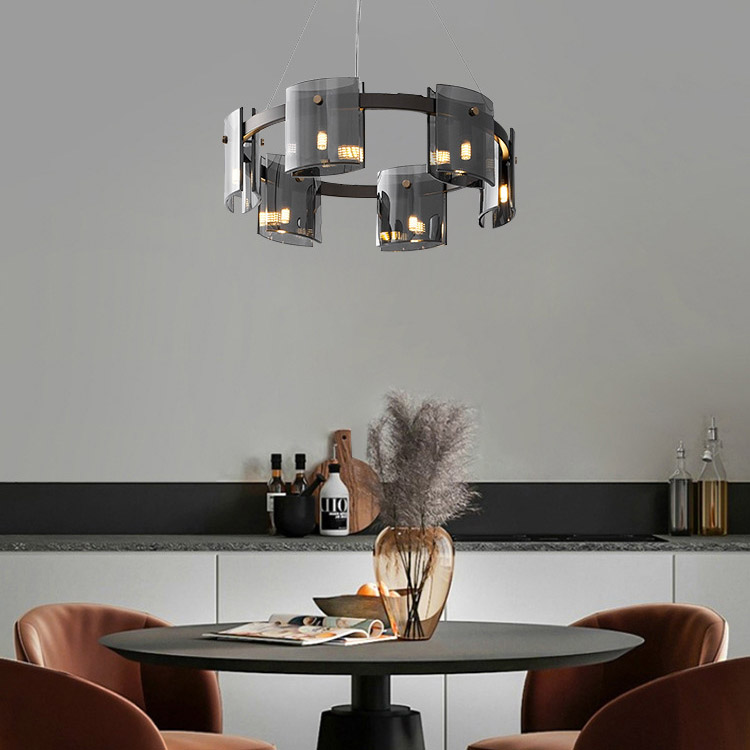 Подвесная люстра JANICE D60 Black Grey by ImperiumLoft
