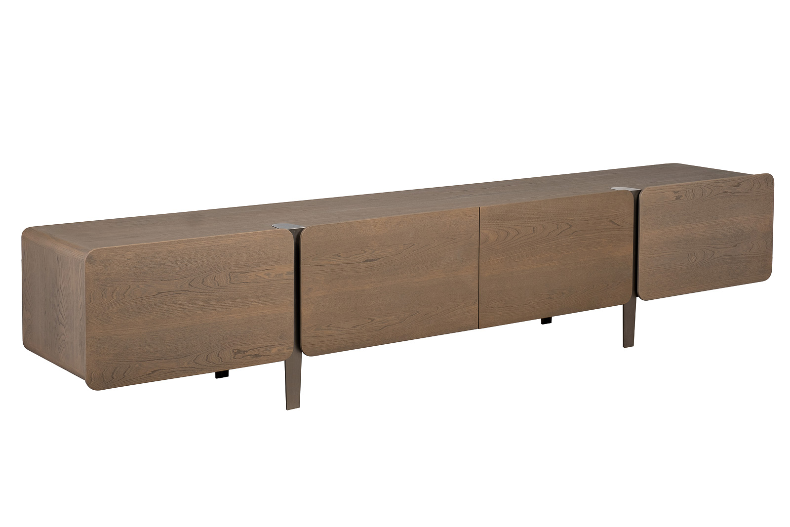 Тумба под телевизор Smooth шпон ясеня Garda Decor 58DB-22286