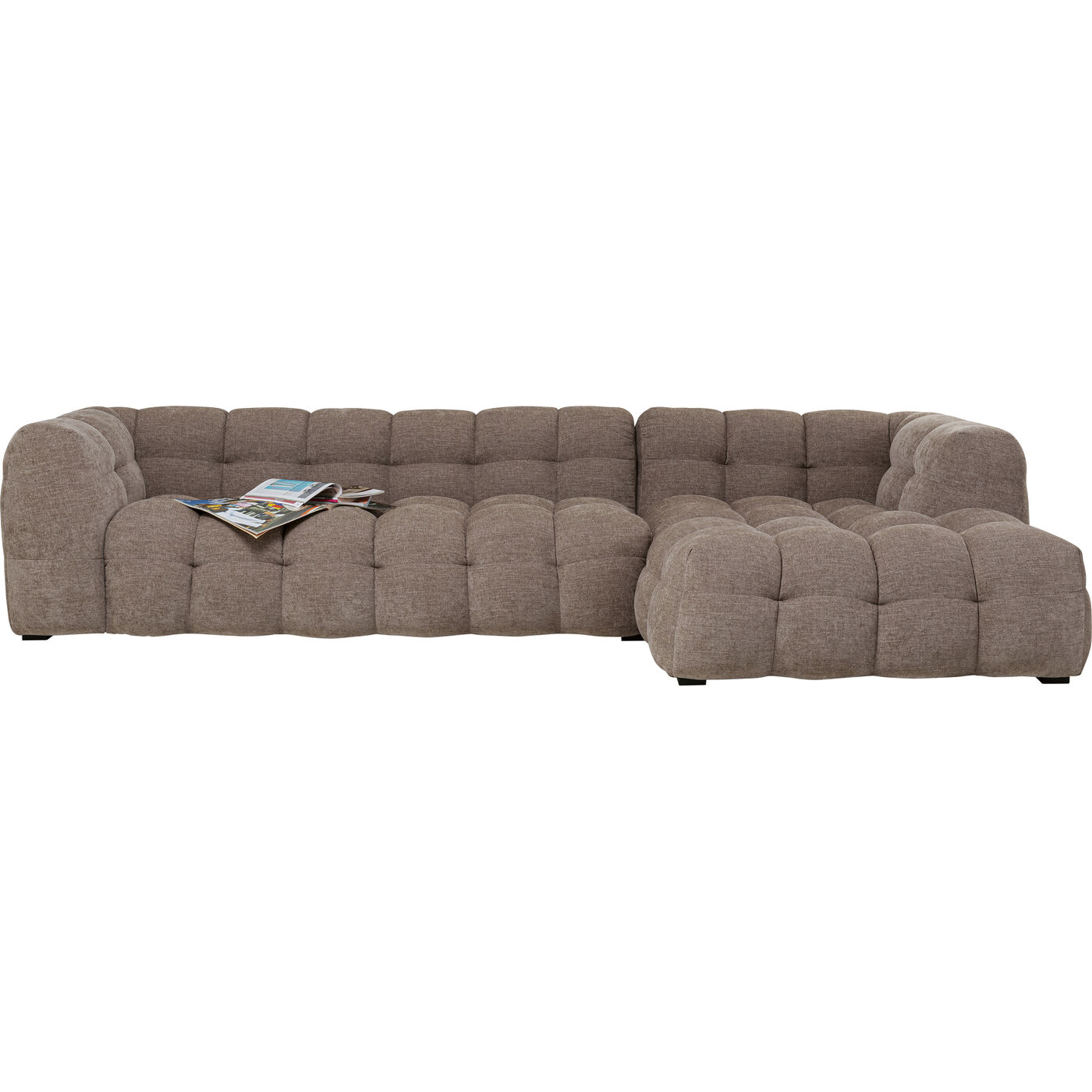 Диван угловой правосторонний Salamanca Light Brown Right 320cm KARE 70637