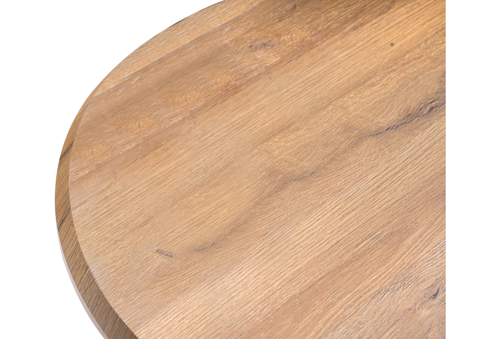 Стол деревянный Woodville Абилин 90 дуб вотан / черный матовый 507213