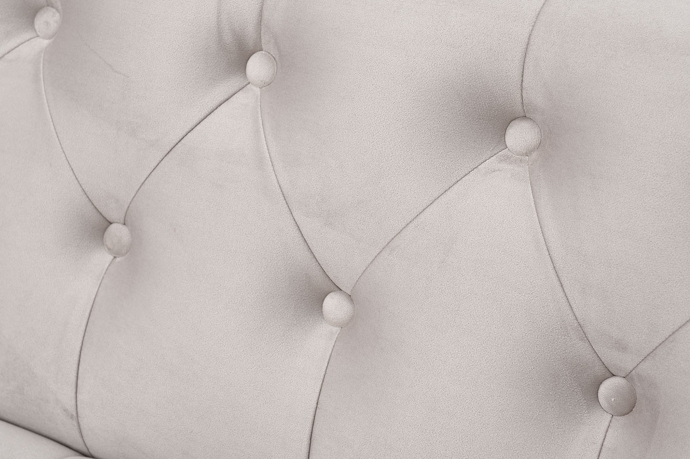 Диван Sanremo трехместный велюровый светло-серый Garda Decor SANREMO-2K-Colt030