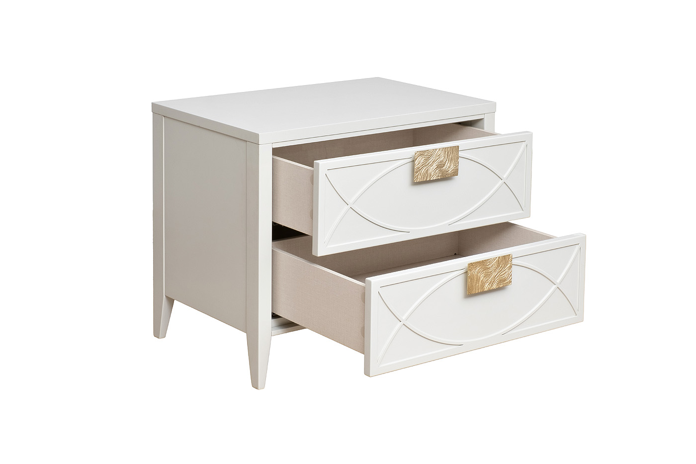 Тумбочка прикроватная бежевая Garda Decor GD-000014