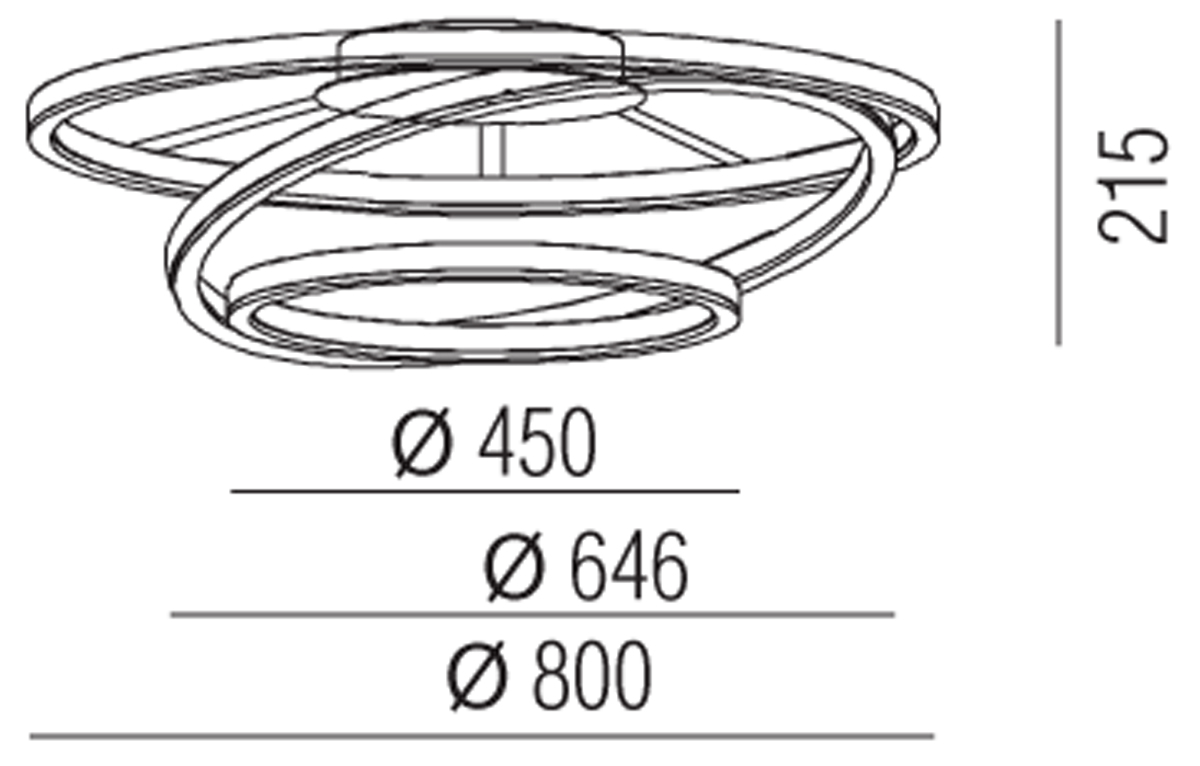 Накладной светодиодный светильник Donolux C111029/3 D800