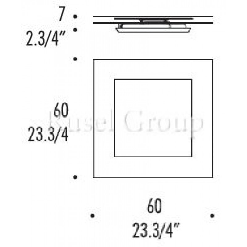 Настенный светильник LEUCOS LAGUNA P60 Platino