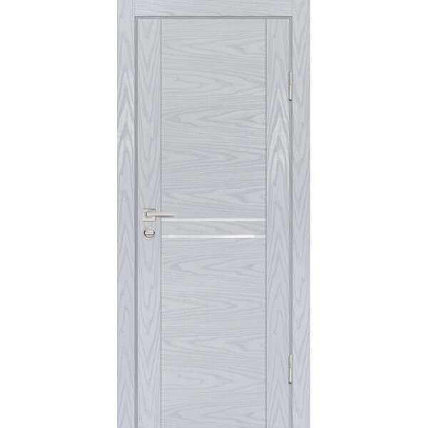 Межкомнатная дверь Graf PSM-4 белоснежный лакобель Дуб скай серый (2000 х 700)