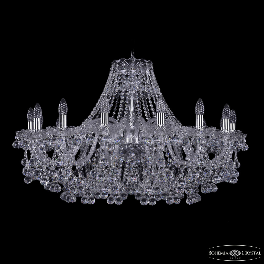 Люстра хрустальная 1409/16/360 Ni