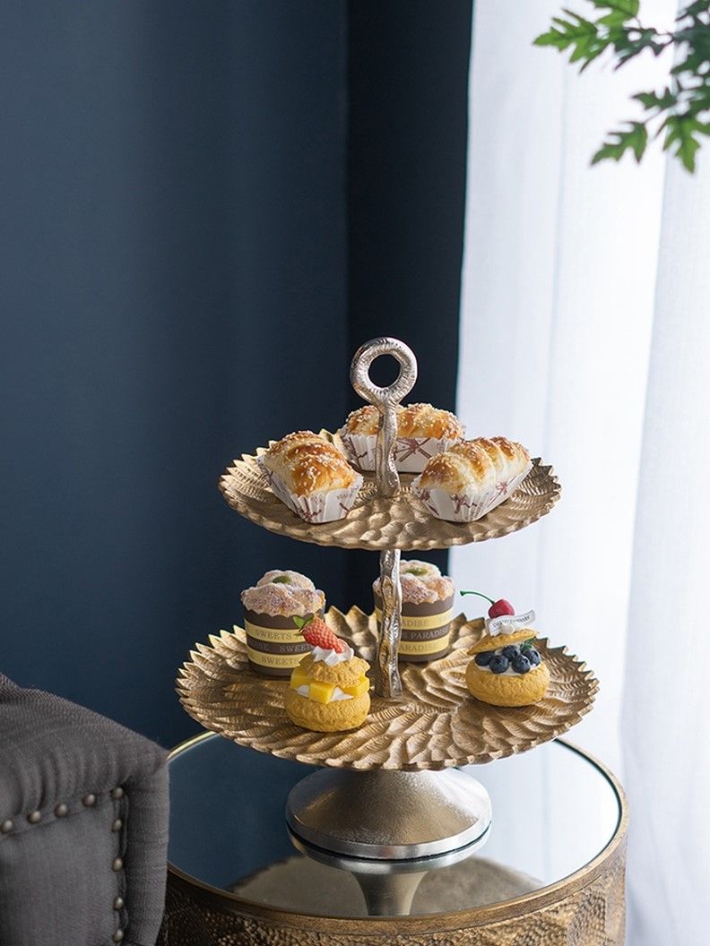 Блюдо сервировочное двухъярусное Glasar 83768