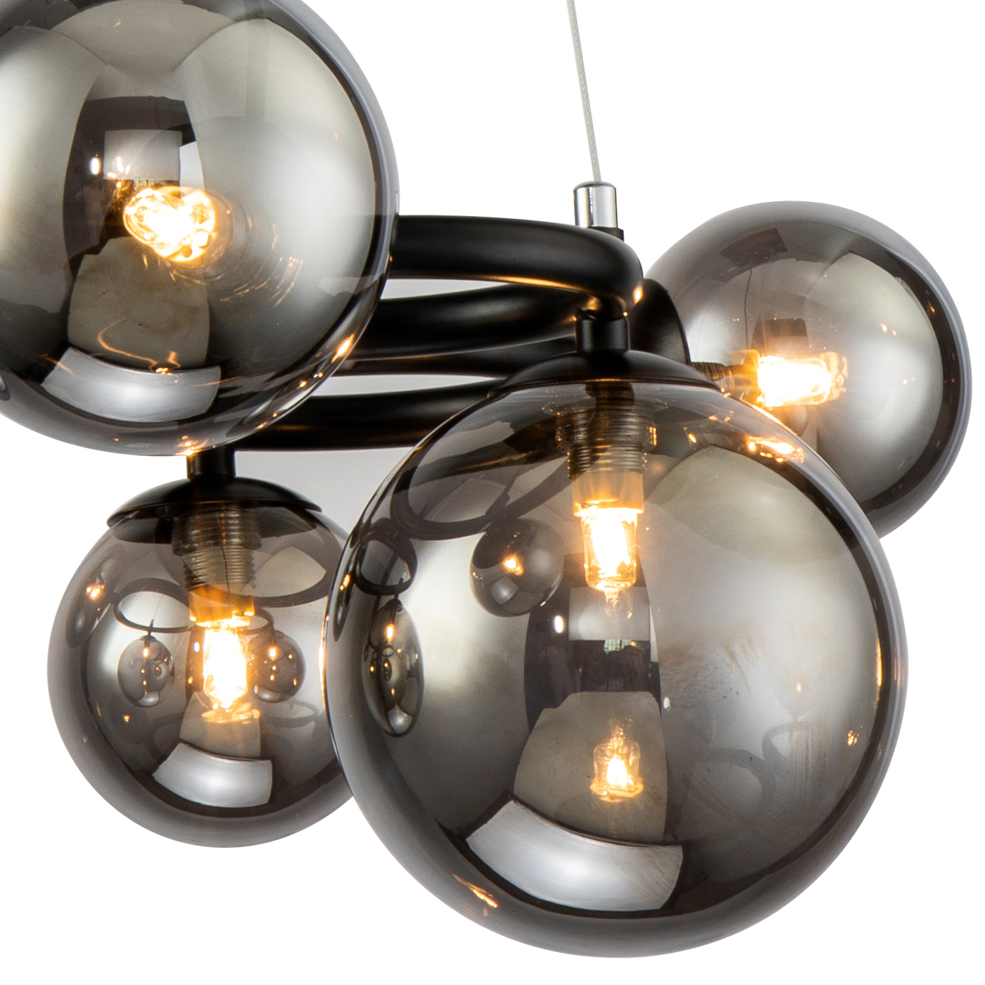 Люстра Delight Collection Wendt 6 black/smoky