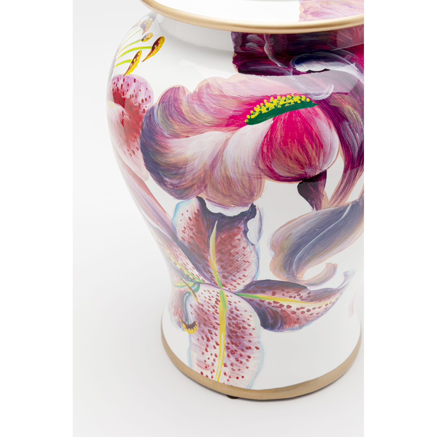 Банка декоративная Lillies Pink Ø26cm KARE 58108