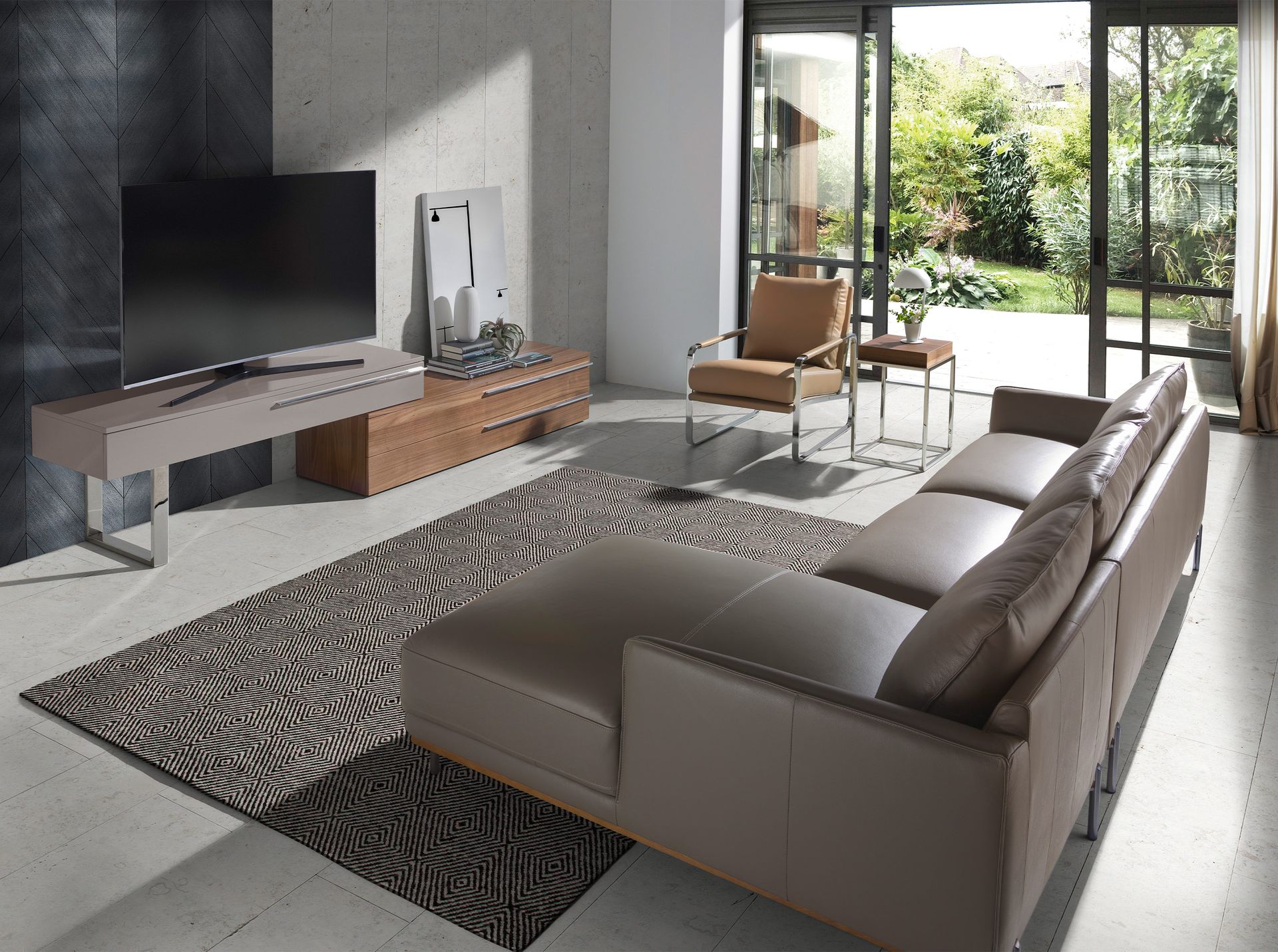 Кресло SF399/5046 из экокожи цвета норки Angel Cerda