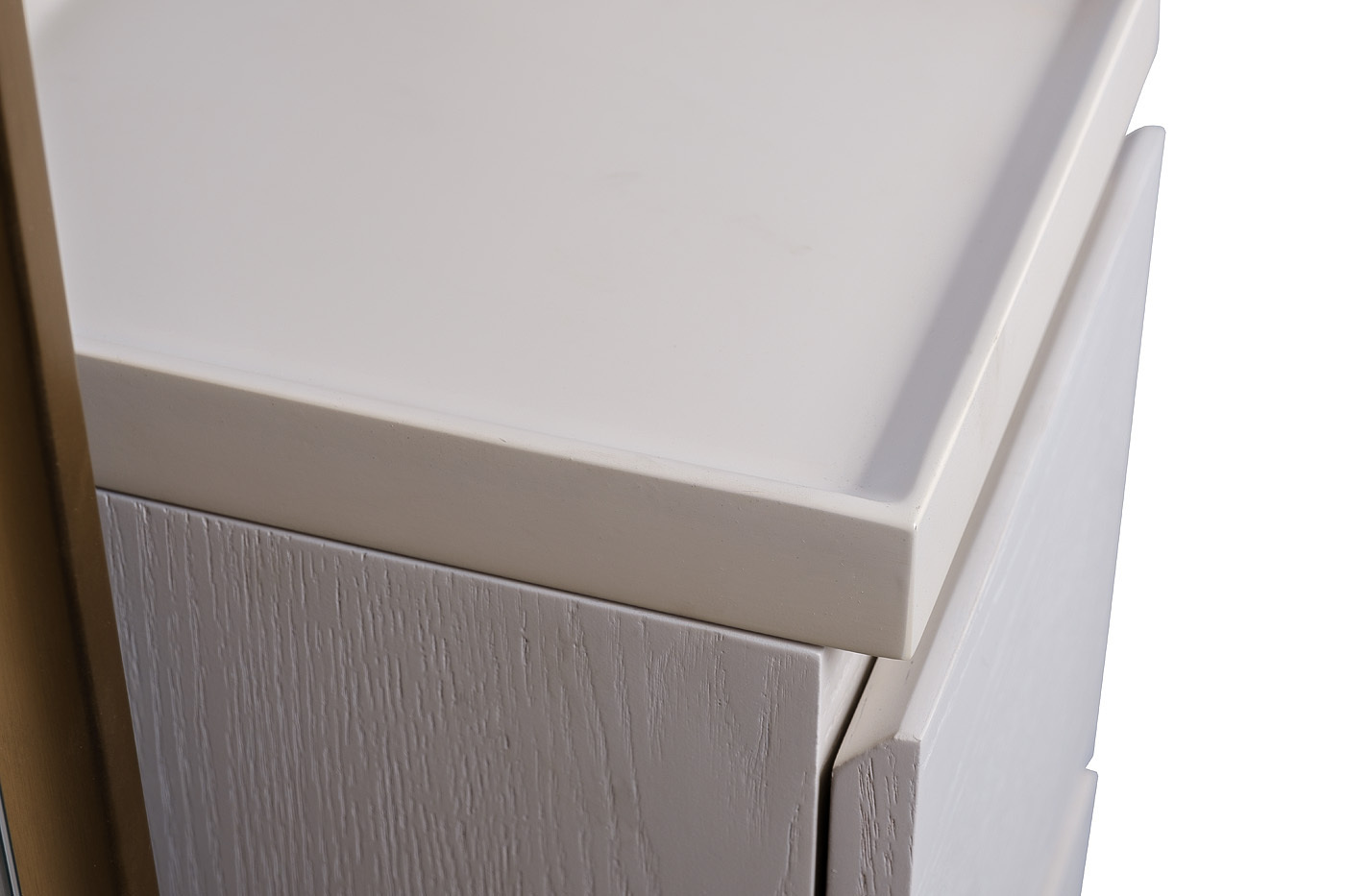 Зеркало напольное с тумбой и подсветкой (светлый шпон) Garda Decor 58DB-18158ZERK