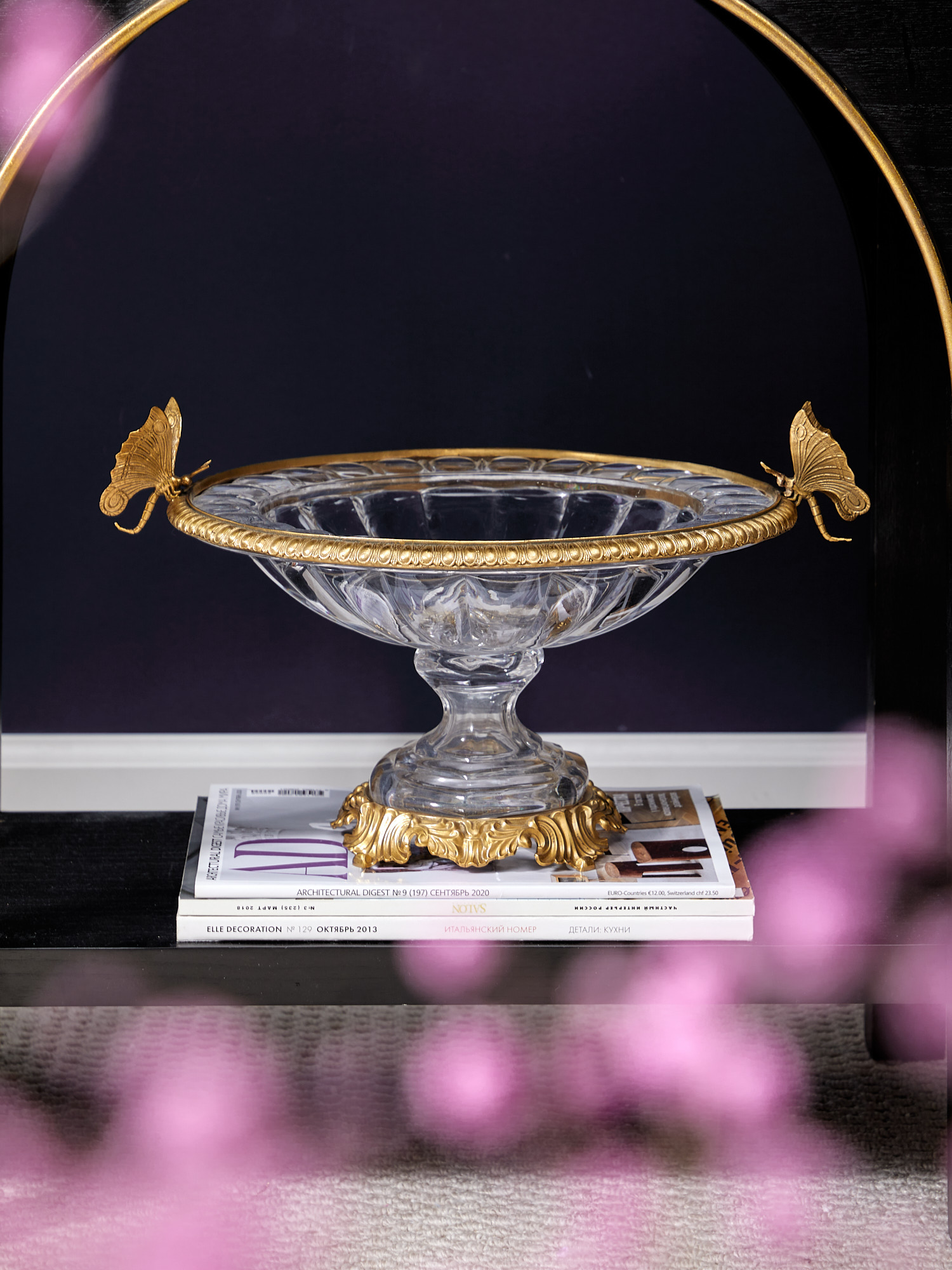 Чаша с бабочками Glasar HGL328/2/GLASS