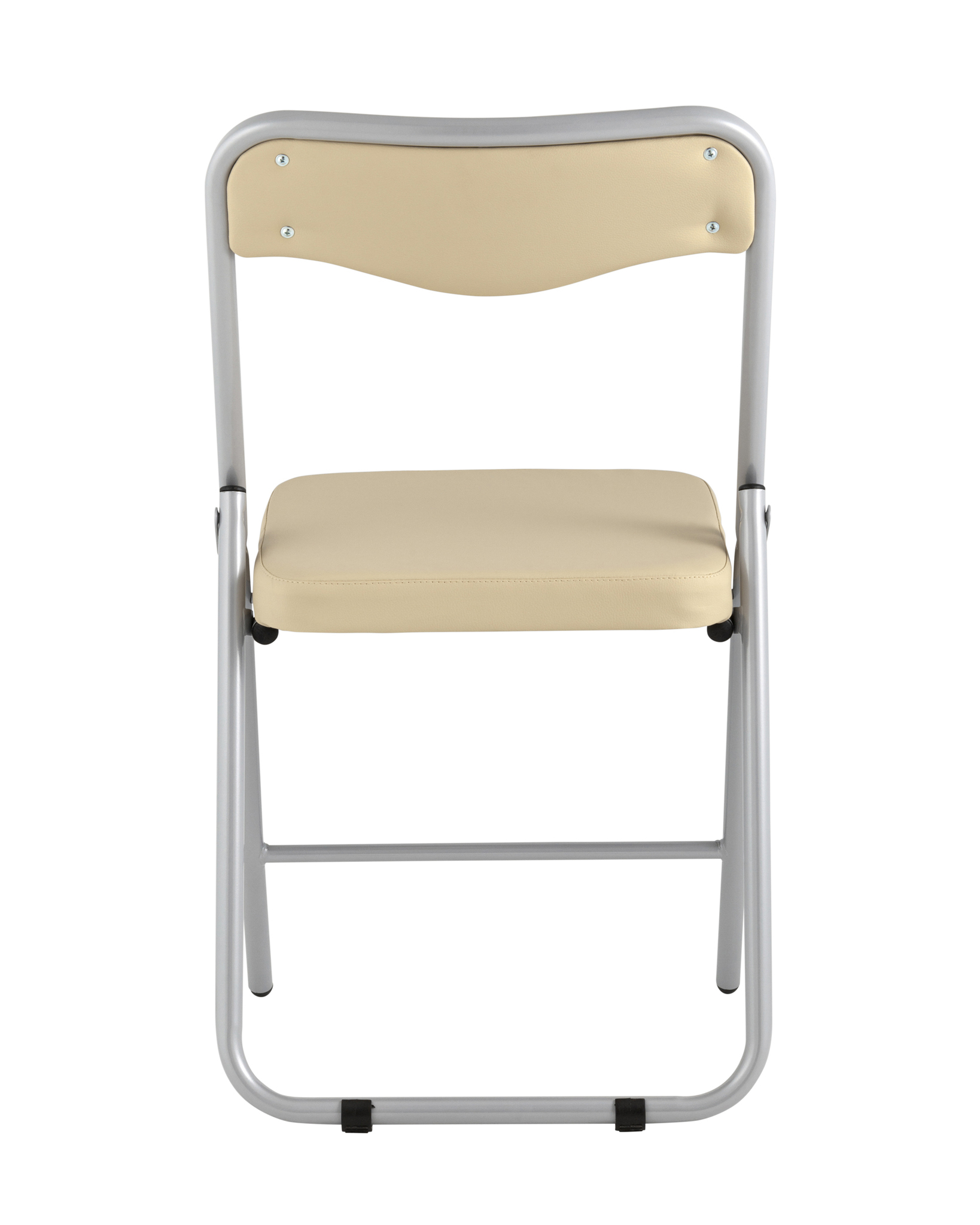 Складной стул Джонни экокожа кремовый каркас металлик Stool Group