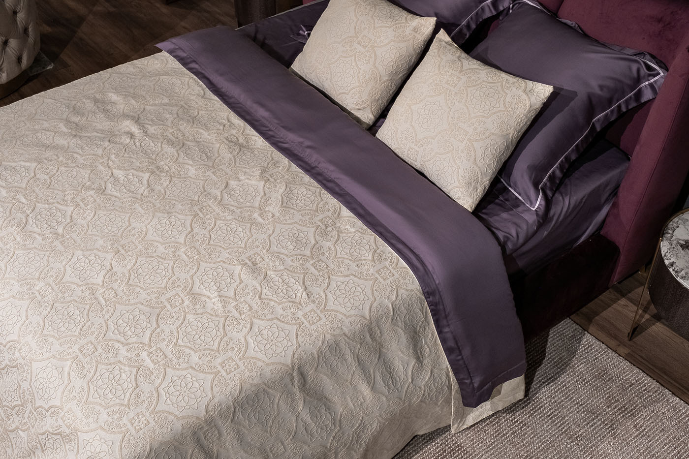 Покрывало "Тиара" 240х260см бежевое Garda Decor 16AMR-NS240260-POKR BEG