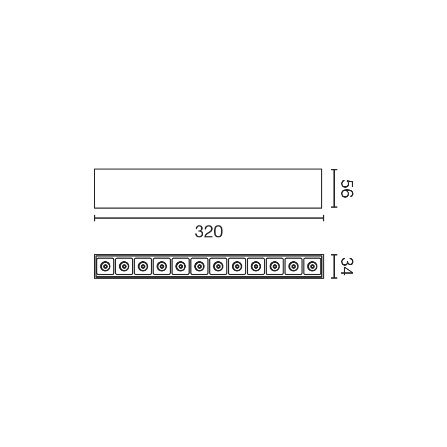Светильник Neso Point 12 2700K 12° черный Casambi Faro