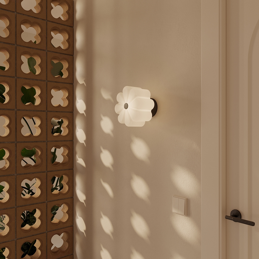 Настенный светильник Flow черный металл Aromas del Campo