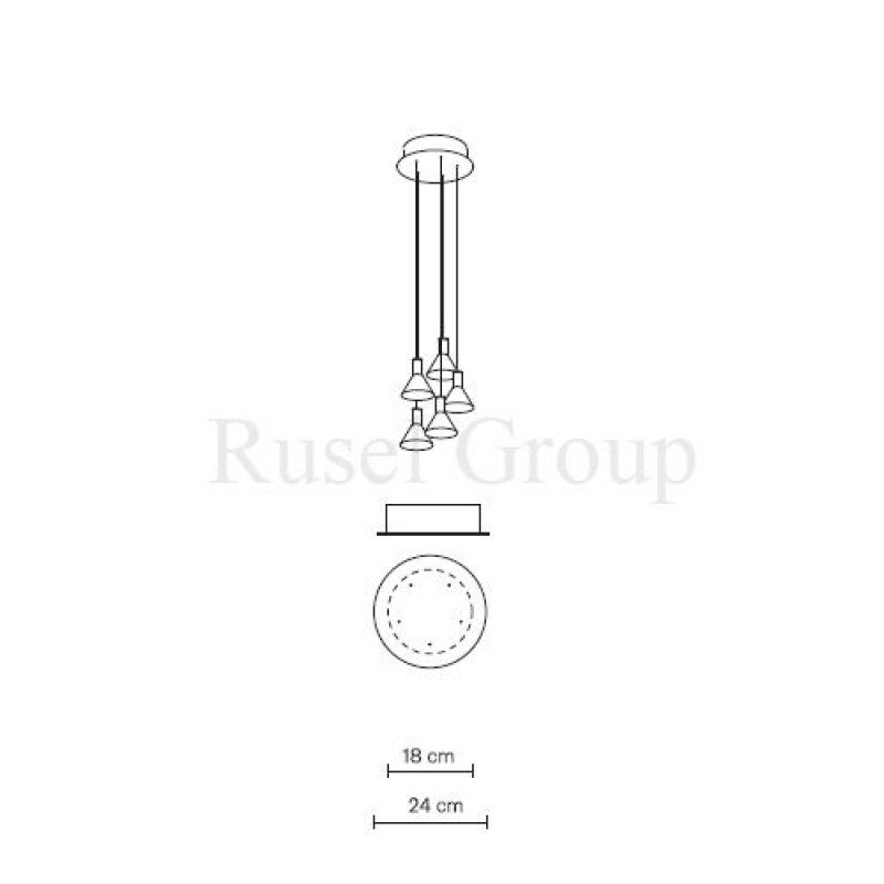 Подвесной светильник Fabbian MULTISPOT POLAIR F32 A42 00