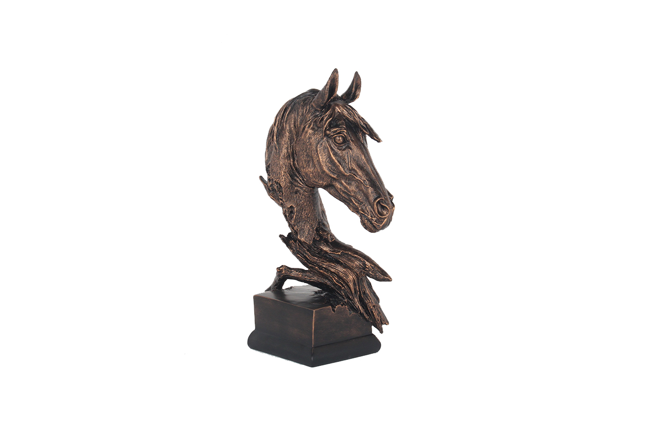 Статуэтка Голова лошади бронзовая Garda Decor TB4227