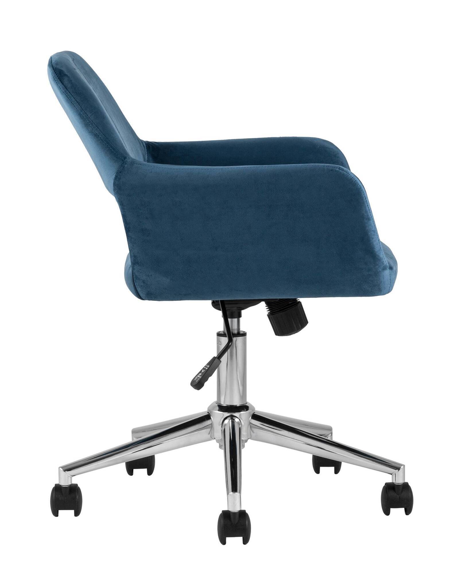 Кресло офисное Ross велюр синий Stool Group