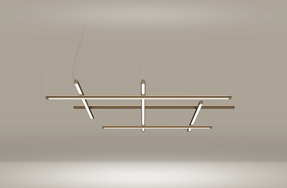 Подвесной светильник Panzeri Hilow bronze