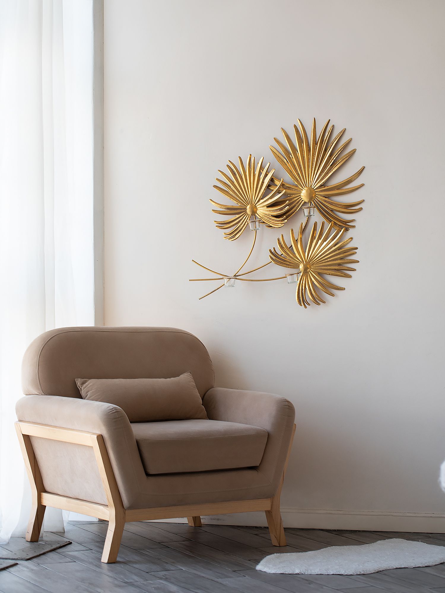 Подсвечник настенный на свечи Glasar 57-088