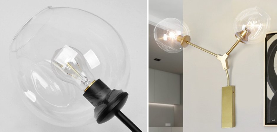 Бра Сrumpled Glas Wall Lamp by ImperiumLoft