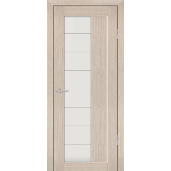 Межкомнатная дверь Graf PS-41 белый сатинат Капучино Мелинга (2000 х 900)