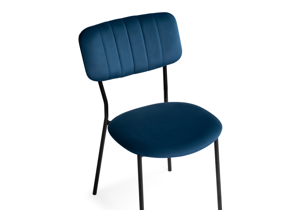 Стул Woodville Фиер морской / черный глянец 494367