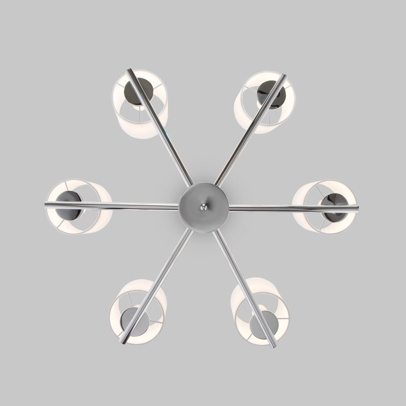 Подвесная люстра Eurosvet 60146/6 никель