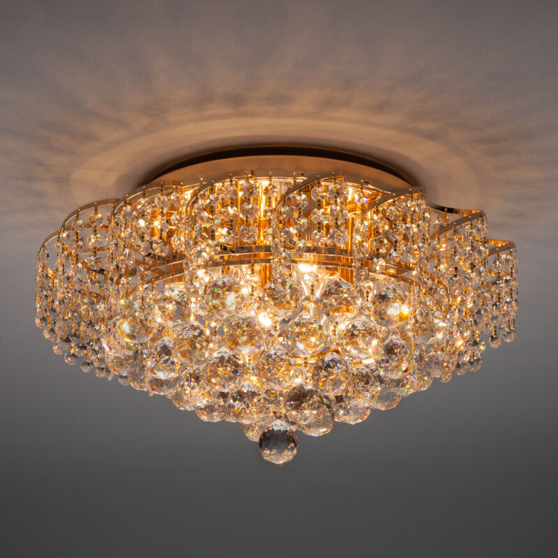 Накладная люстра Eurosvet 16017/9 золото Strotskis