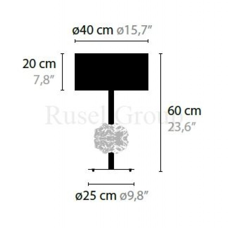 Настольная лампа ILFARI FLOWERS FROM AMSTERDAM T1