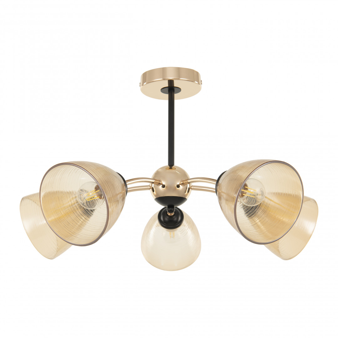 Люстра с плафонами 329007/5 GD.BK Arte Milano