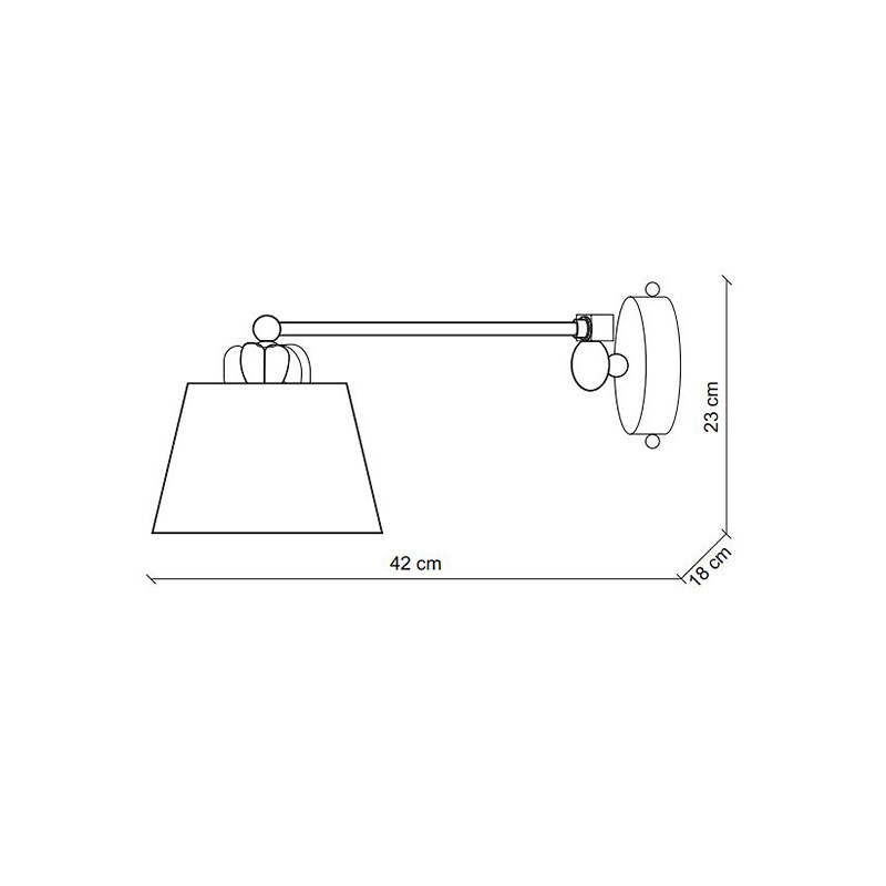 Настенный светильник BAGA 835