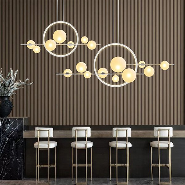 Подвесная люстра IONA L HALO 10 White by ImperiumLoft