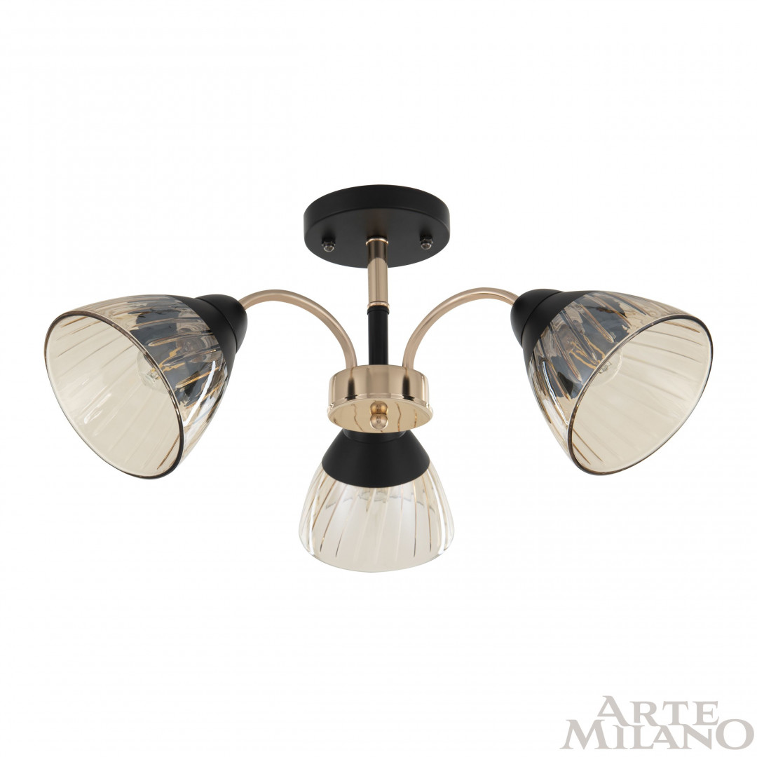 Люстра с плафонами 320119/3 FG+BK Arte Milano