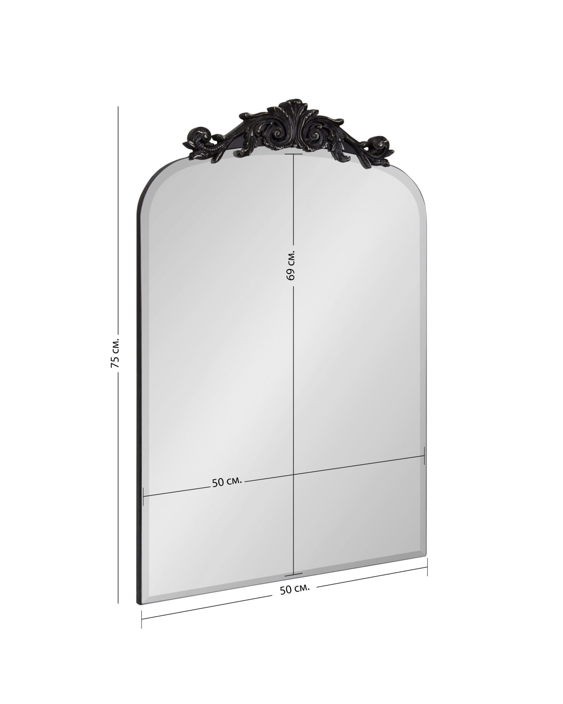 Чёрное зеркало Арендал Louvre Home LHDWM011123SH