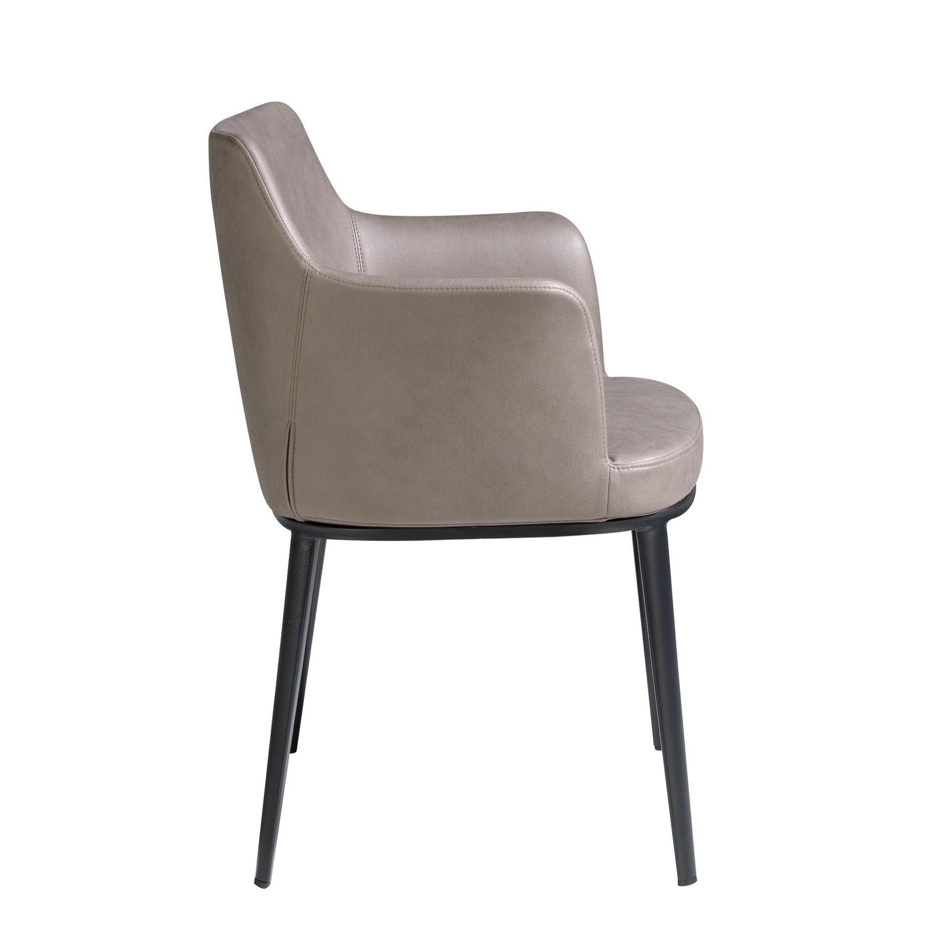 Стул 4112/A209 тканевый с черной стальной конструкцией Angel Cerda