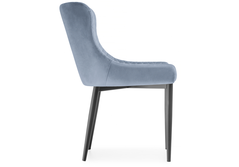 Стул Woodville Teo light blue / black 15021